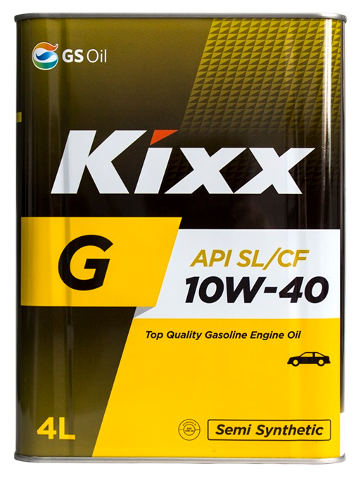 Масло моторное Kixx G SL 10W40 полусинтетическое 4л.(metall)