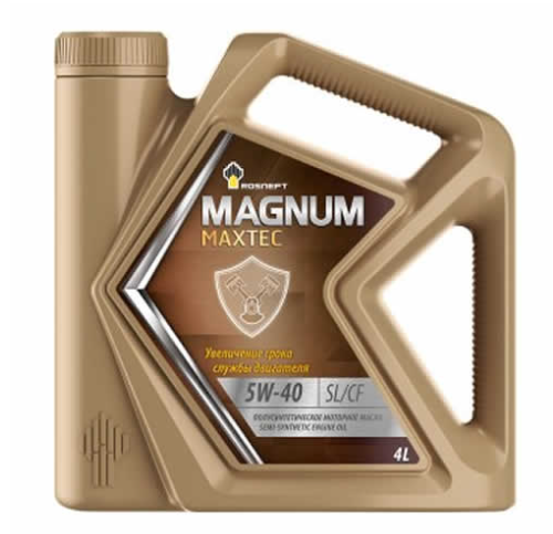 Масло моторное Роснефть Magnum Maxtec 5W40 SL/CF полусинтетическое 4л. 