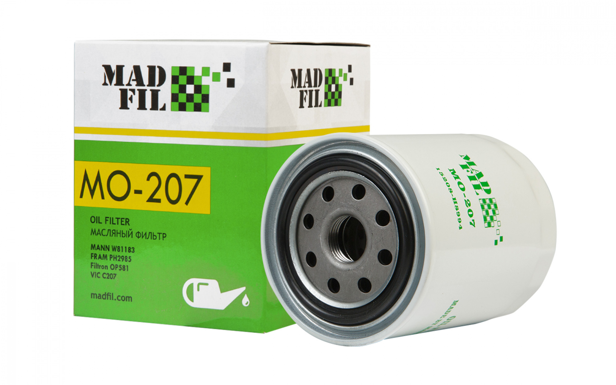 Фильтр масляный MADFIL MO-207 NISSAN (15208-H8994)