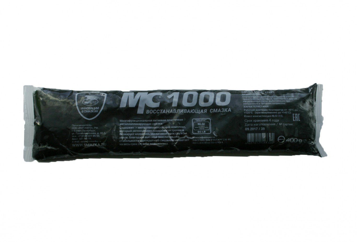 1113 Смазка МС 1000 многофункциональная, 400г стик-пакет (24шт/кор)