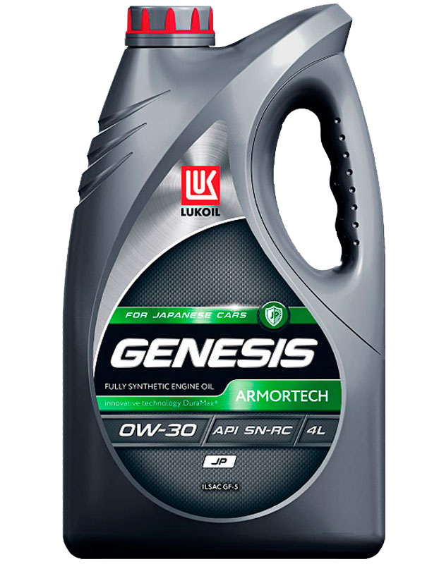 Масло моторное ЛУКОЙЛ GENESIS ARMORTECH JP 0W30 SP/RC синтетическое 4л.