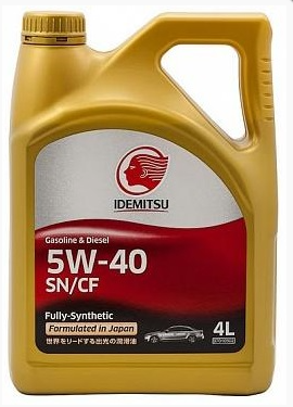 Масло моторное IDEMITSU F-S 5W40 SN/GF-5 синтетическое 4л.