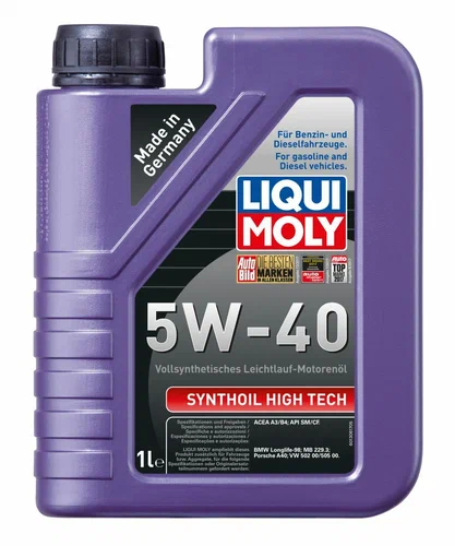 Масло моторное LIQUIMOLY SYNTHOIL HIGH TECH 5W40 синтетическое 1л. 1855