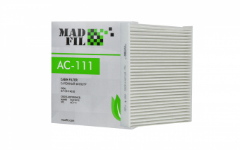Фильтр салона MADFIL AC-111C угольный