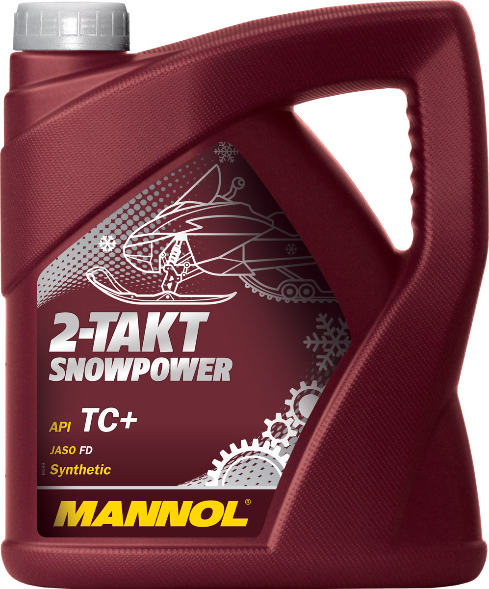 Масло моторное MANNOL 2-Takt SNOWPOWER синтетическое (4л) API TC+/JASO FD