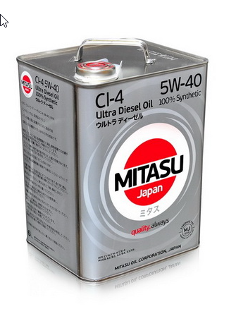 MJ212 MITASU ULTRA DIEZEL Cl-4   5W40 (6L) синтетическое мотор.масло для дизельных дв.(1/4) Япония.