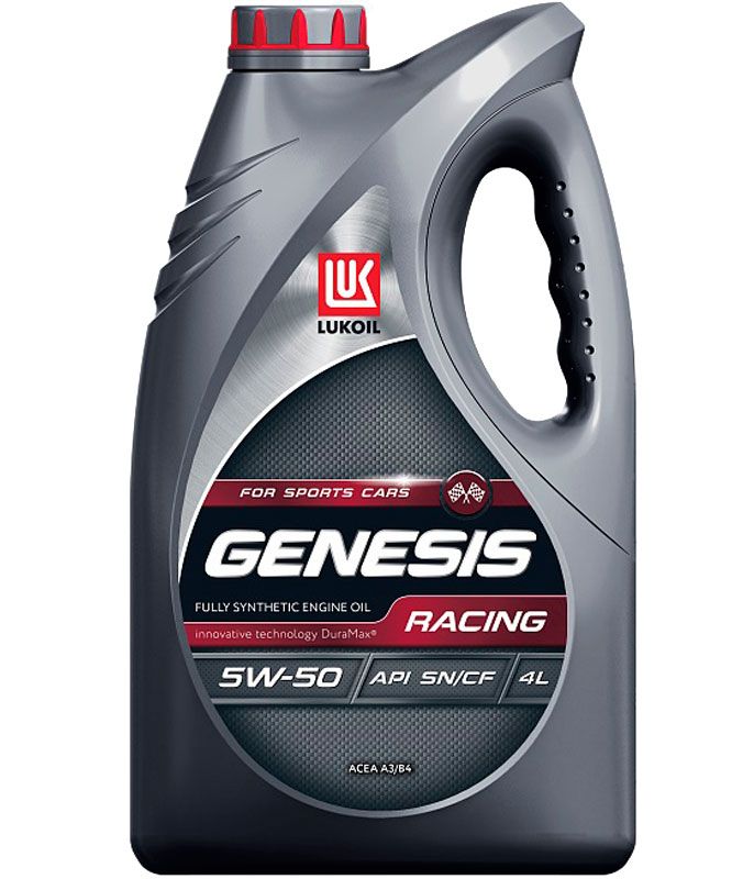 Масло моторное ЛУКОЙЛ GENESIS RACING  5W50 SN/CF A3/B4 синтетическое 4л.