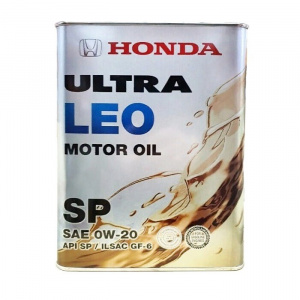 Масло моторное Honda ULTRA LEO 0W20 SP синтетическое 4л. Япония. 