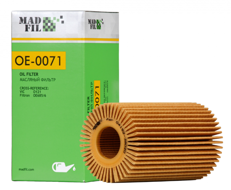 Фильтр масляный MADFIL О-121 (OE-0071) 
