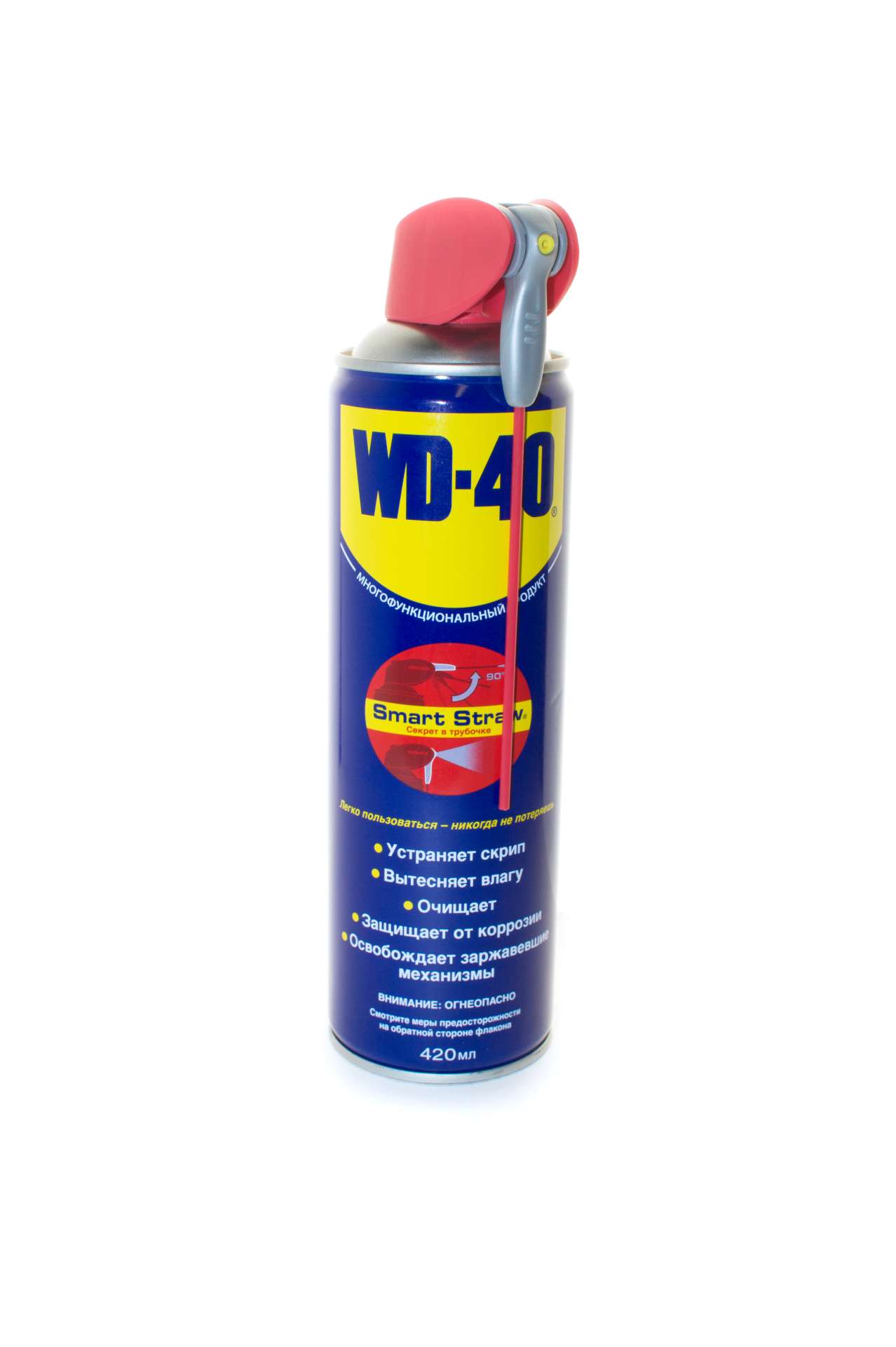 Проникающая смазка WD-40 420мл, с трубочкой (1/12)