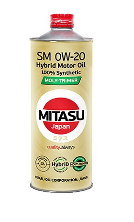 MJ-M02 MITASU MOLY-TRIMER SM 0W20 ILSAC GF-4  HYBRID (1L) синтет. мотор.масло для бенз.дв. Япония.