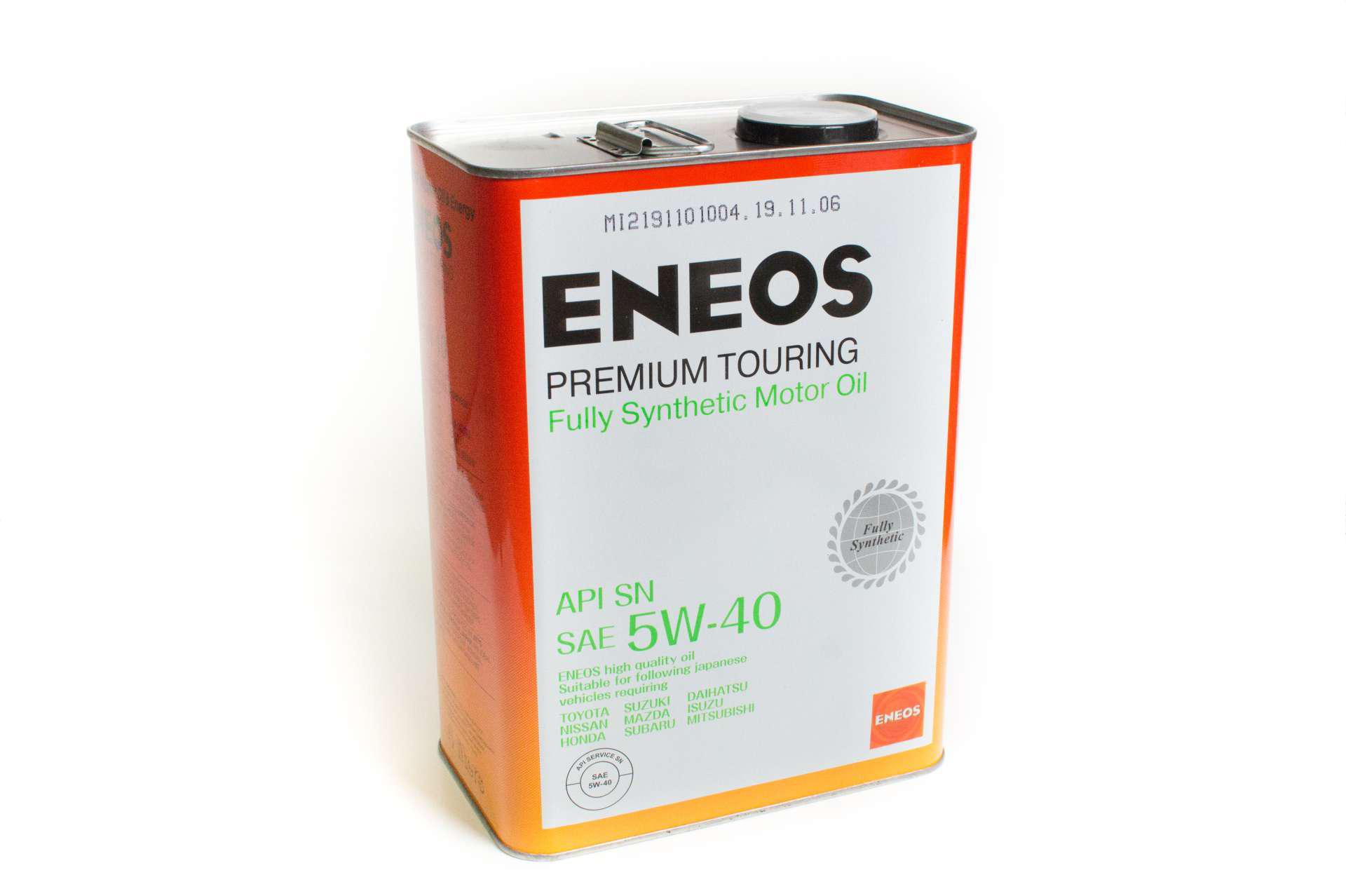 Масло моторное ENEOS Premium TOURING 100% SYNT.SN 5W40 синтетическое 4л.