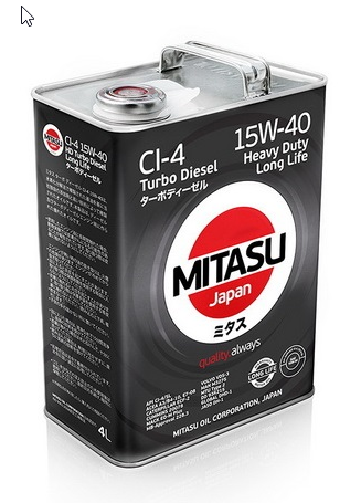 MJ231 MITASU  DIEZEL Cl-4   15W40  (4L) минеральное для дизельных  дв. Япония.