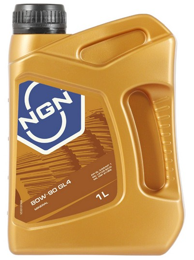 Масло трансмиссионное NGN 80W90 GL-4 минеральное 1л.