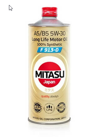 MJ-F11 MITASU 5W30  A5/B5 FORD-913D (1L) синтетическое УНИВЕРСАЛЬНОЕ (1/20) Япония.