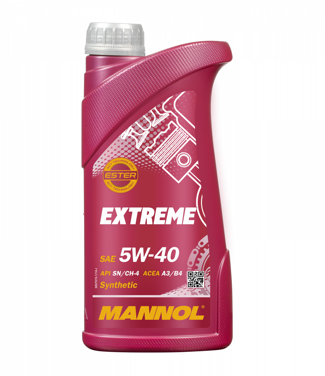 Масло моторное MANNOL Extreme API SN/CH-4 A3/B4 5W40 синтетическое 1л.