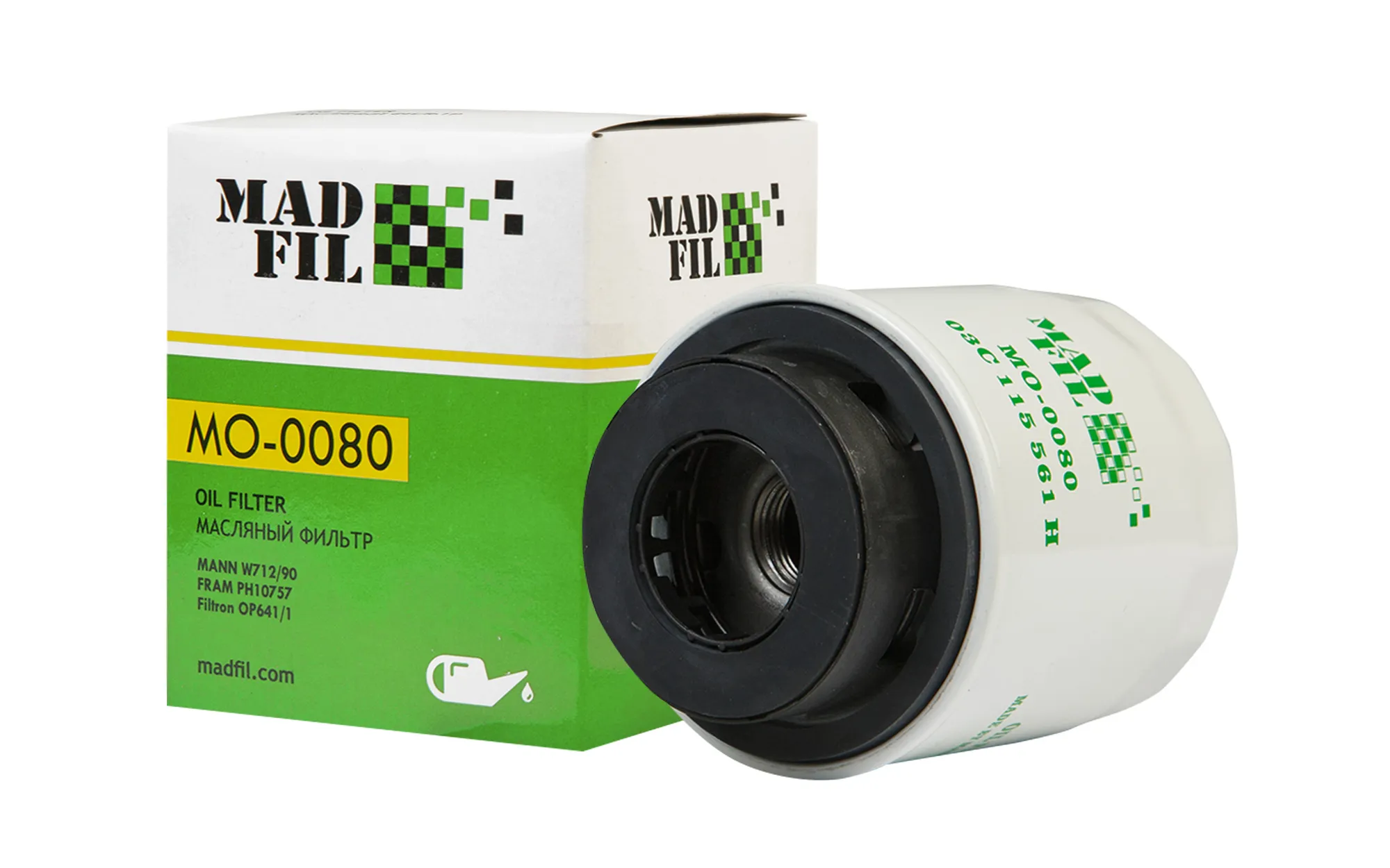 Фильтр масляный MADFIL MO-0080 VW (03C 115 561H)