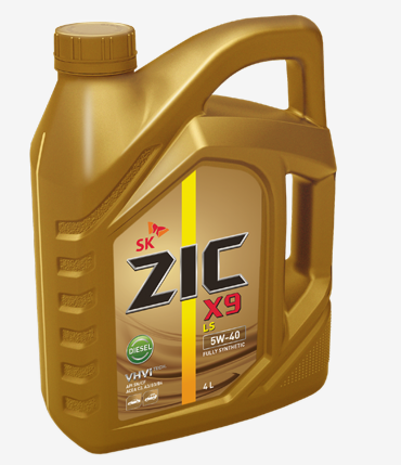 Масло моторное ZIC X9 5W40 SP синтетическое 4л.