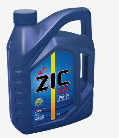 Масло моторное ZIC X5 Diesel 10W40 CI полусинтетическое 4л.