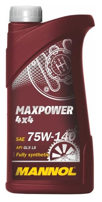 Масло трансмиссионное MANNOL GL-5 75W140 LS 4x4 Maxpower синтетическое 1л.