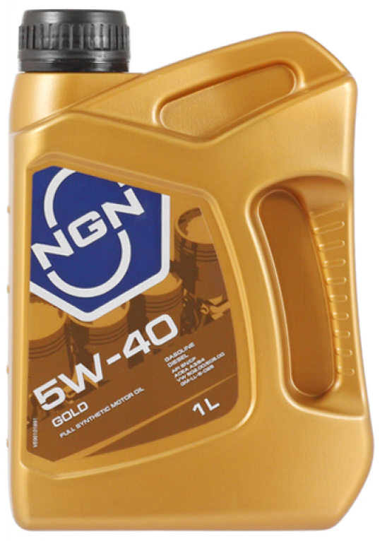 Масло моторное NGN GOLD  5W40 синтетическое 1л.  