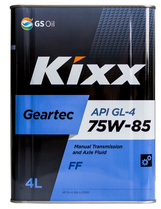 Масло трансмиссионное Kixx Geartec FF GL-4 75W-85 полусинтетическое 4л. 