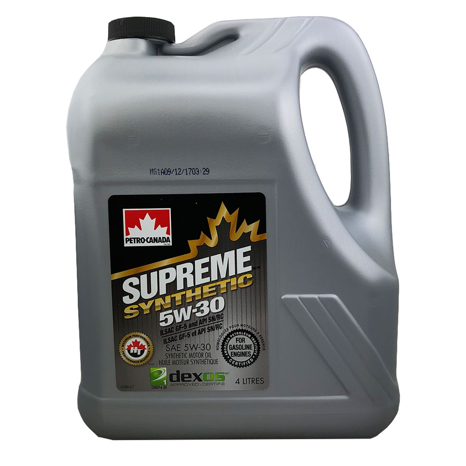 Масло моторное PETRO-CANADA SUPRIME SYNTHETIC 5W30 синтетическое 4л.