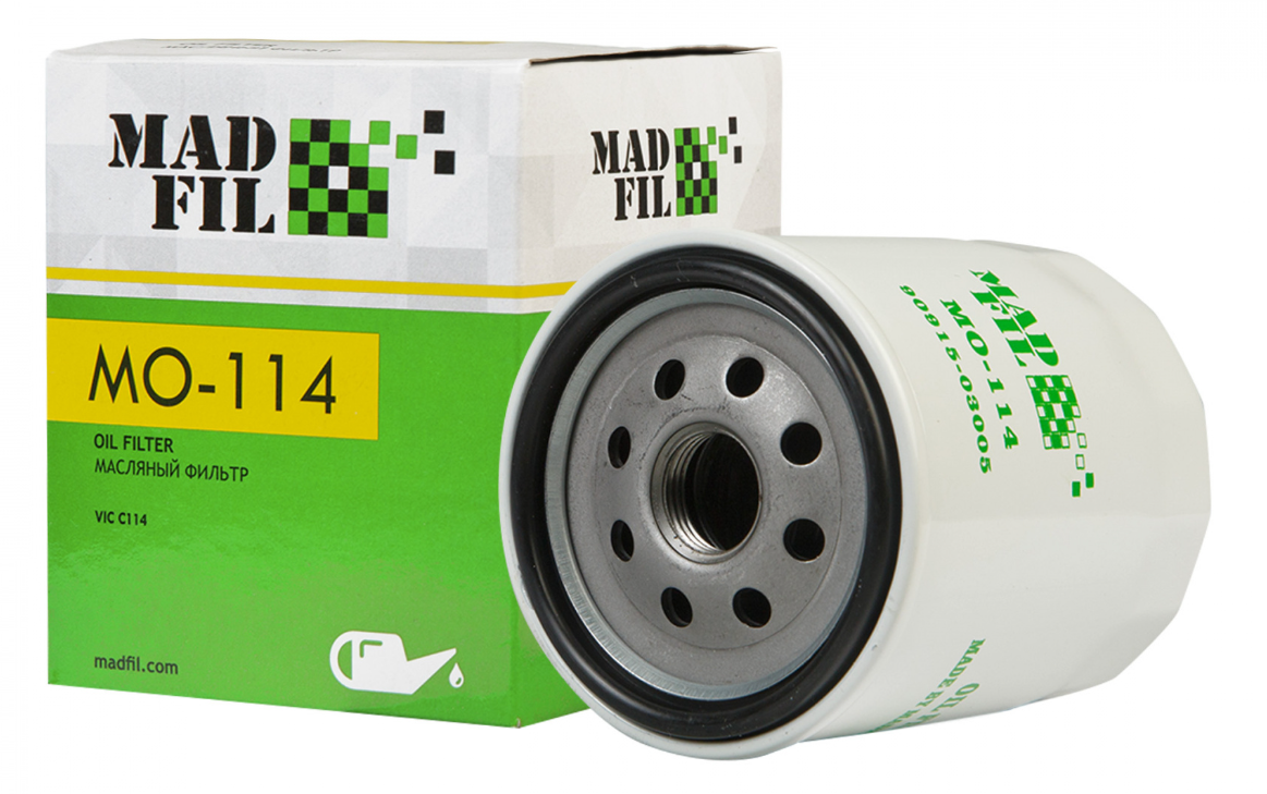 Фильтр масляный MADFIL MO-114 TOYOTA (90915-03005)