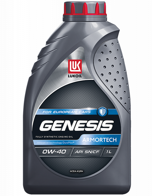 Масло моторное ЛУКОЙЛ GENESIS ARMORTECH 0W40 SN/CF синтетическое 1л.  