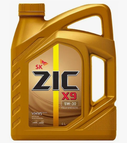 Масло моторное ZIC X9 5W30 SL/CF синтетическое 4л.