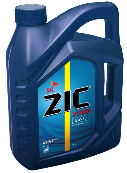 Масло моторное ZIC X5000 5W30 CI-4 полисинтетическое 6л.