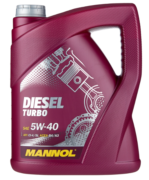 Масло моторное MANNOL DIEZEL TURBO 5W40 Cl-4/SL синтетическое 5л.