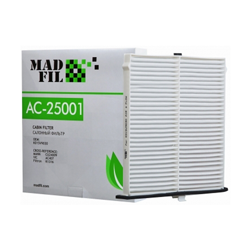 Фильтр салона MADFIL AC-407 (AC-25001) 