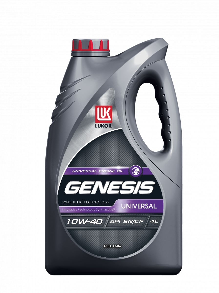 Масло моторное ЛУКОЙЛ GENESIS UNIVERSAL 10W40 SN/CF полусинтетика 4л.