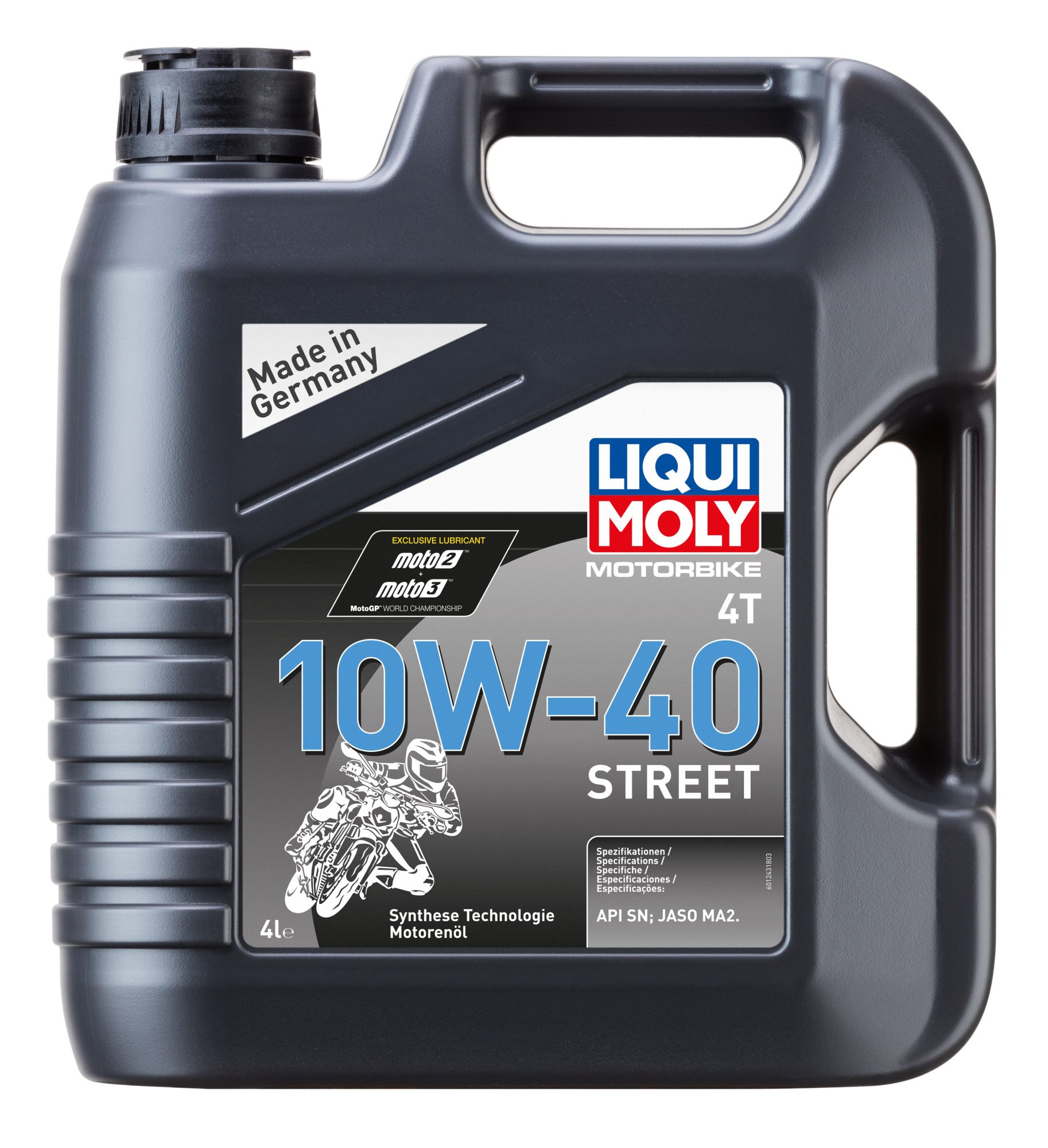 Масло моторное LiquiMoly 4-Takt Мото HC-синт 10W40 SN MA2 4л. 1243