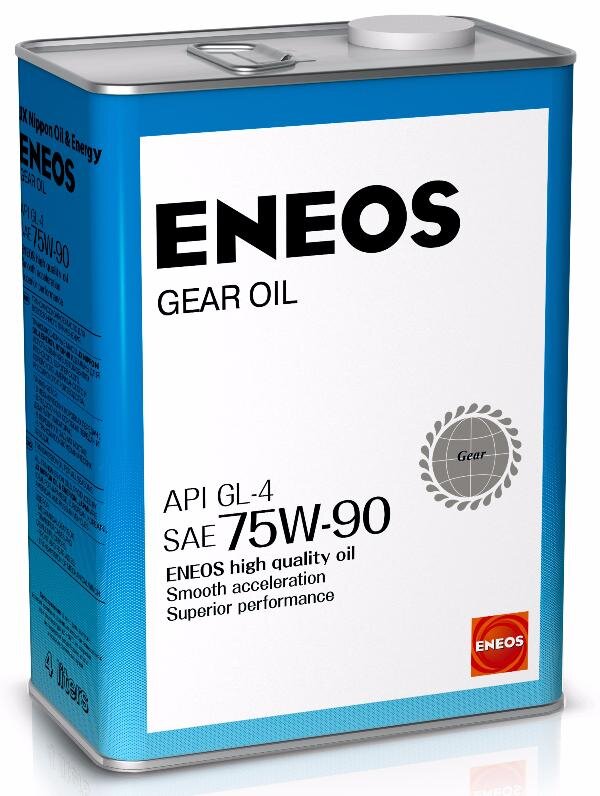 Масло трансмиссионное ENEOS GEAR GL-4 75W90 полусинтетическое 4л.