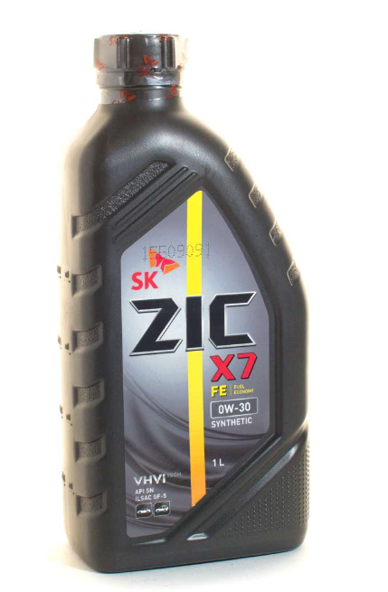 Масло моторное ZIC X7 0W30 SN/ILSAC GF-5 синтетическое 1л.