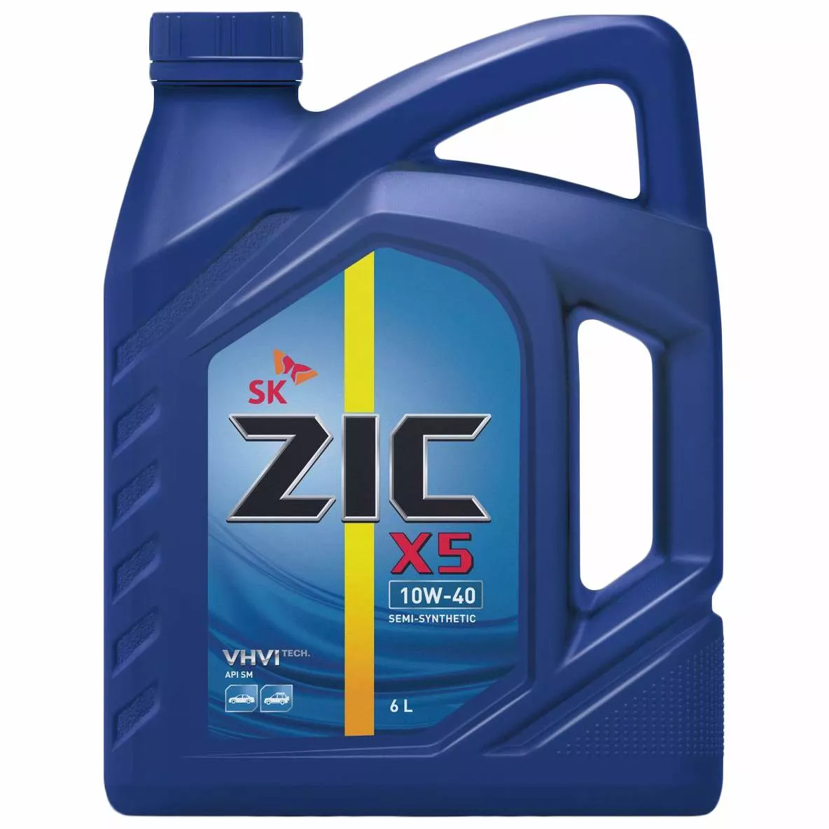 Масло моторное ZIC X5 10W40 SP полусинтетическое 6л.