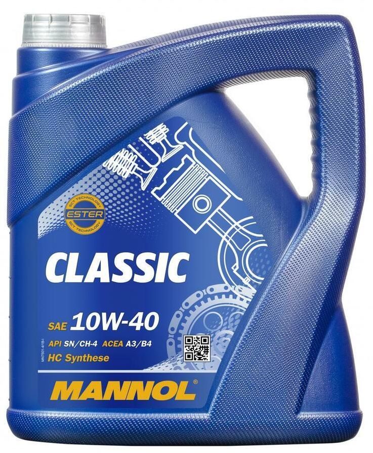 Масло моторное MANNOL CLASIC SN 10W40  полусинтетическое 4л.