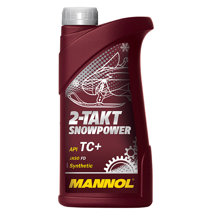 Масло моторное MANNOL 2-Takt SNOWPOWER синтетическое (1л) API TC+/JASO FD