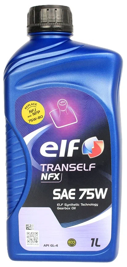 Масло трансмиссионное Elf Tranself NFX SAE 75W GL-4+ синтетическое 1л. (12шт/уп)