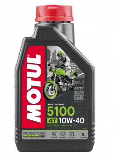 Масло моторное MOTUL 4-Takt Мото 5100 10W40 Technosynt/Ester 1л (104066, 106906)